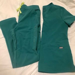 Figs scrub set- Marine